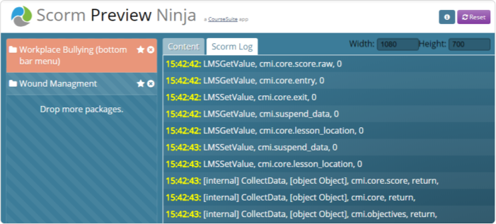 Strumento di creazione SCORM Preview Ninja