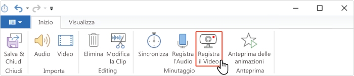 Registra video