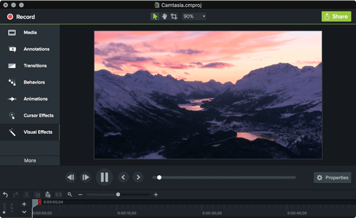 Programma per video tutorial Camtasia