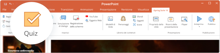 Lo strumento iSpring QuizMaker Lo strumento iSpring QuizMaker