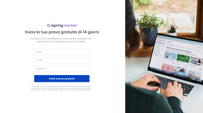 Prova gratuita di iSpring Market