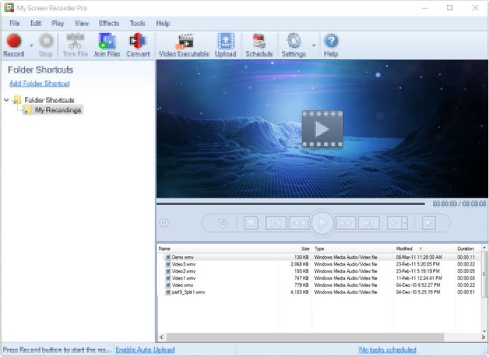 Programma per registrare schermo PC My Screen Recorder Pro