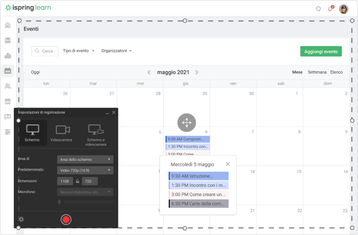 Programma per registrare schermo PC iSpring Suite