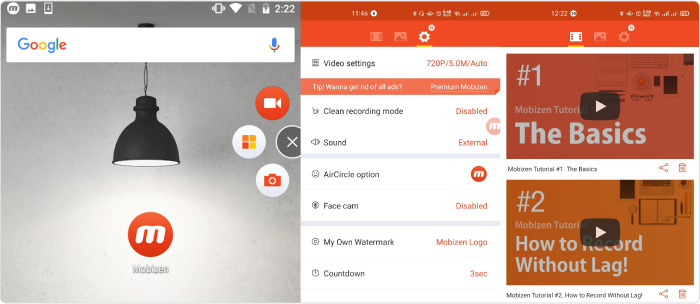 Programma per video tutorial Mobizen Screen Recorder