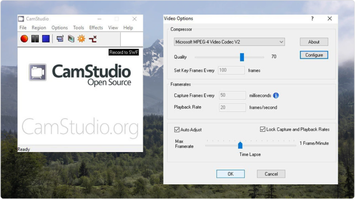 Programma per video tutorial CamStudio