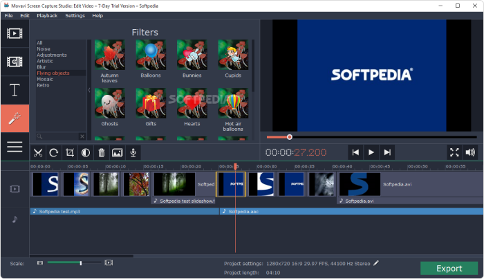 Programma per video tutorial Movavi Screen Recorder