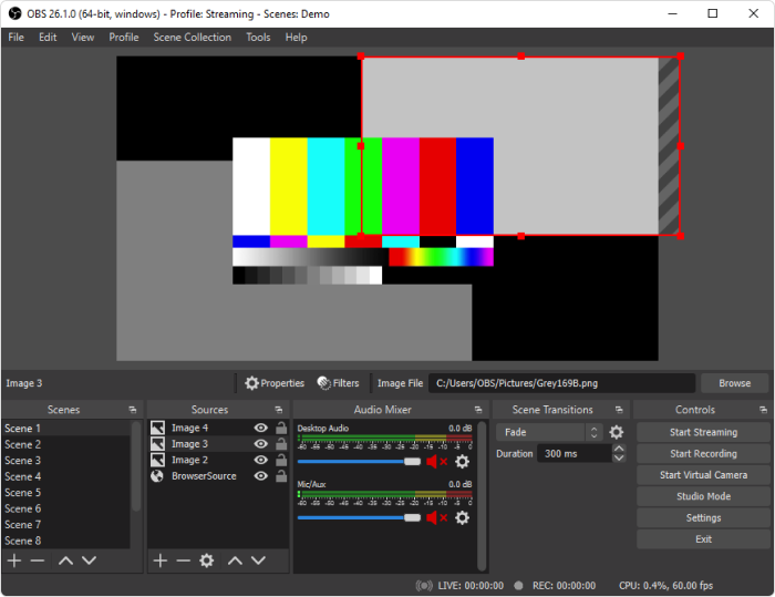 Programma per video tutorial OBS Studio