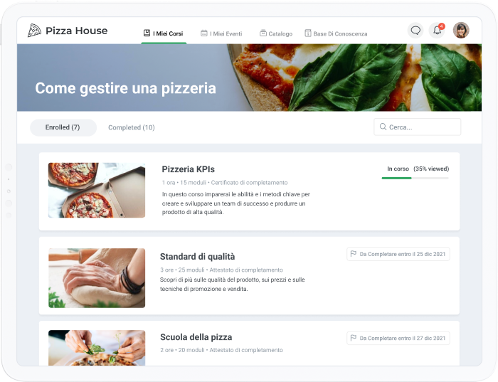 Percorsi formativi in iSpring Learn LMS Percorsi formativi personalizzati in iSpring Learn LMS