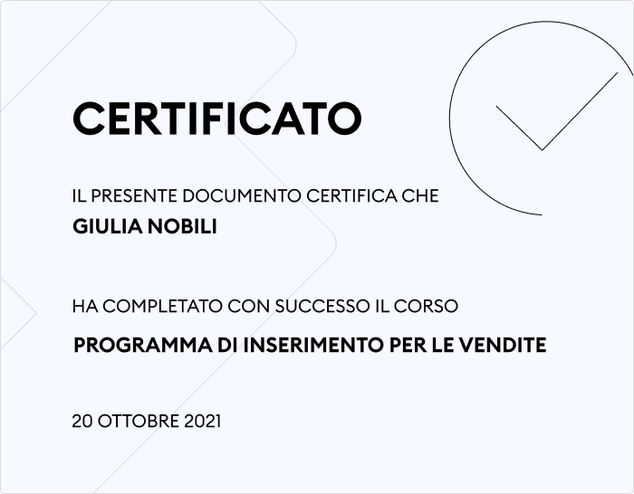 Certificato in iSpring Learn LMS Certificazione di apprendimento in iSpring Learn LMS