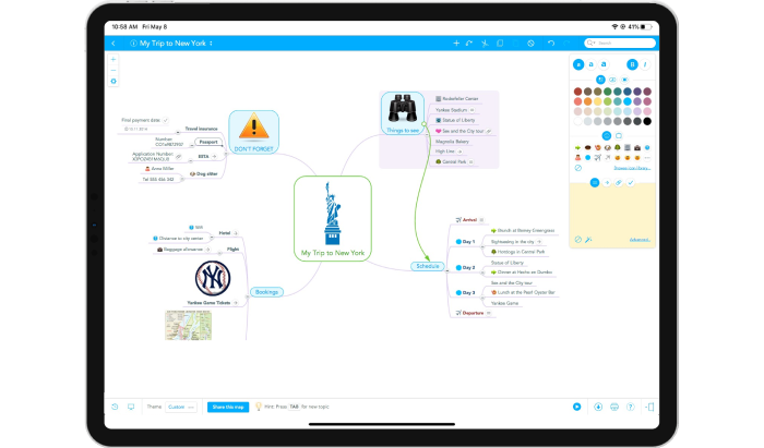 Strumento per creare linea del tempo MindMeister