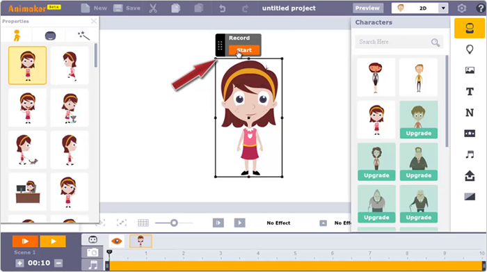 Software Animaker per video esplicativi
