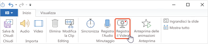 Registra il Video