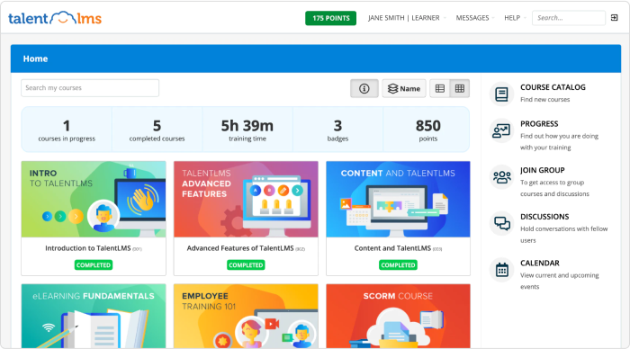 Piattaforma LMS TalentLMS