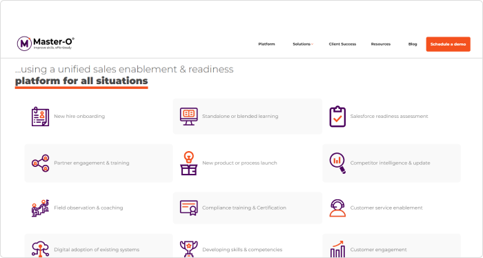 Master-O Microlearning software Master-O