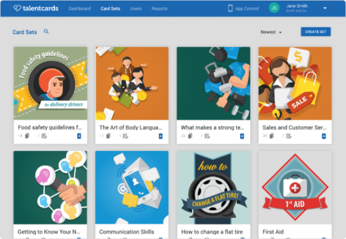TalentCards Microlearning software TalentCards