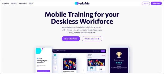 Microlearning software EduMe
