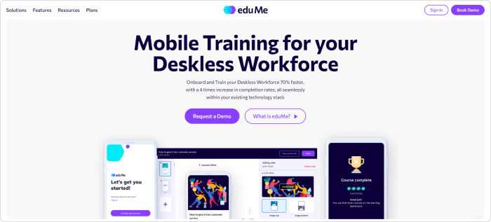 EduMe Microlearning software EduMe