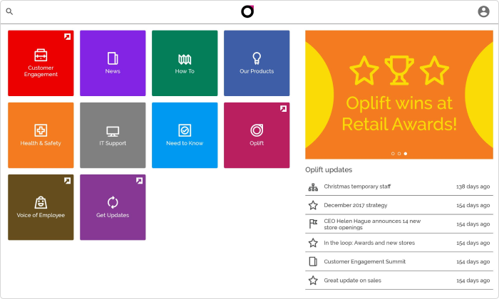 Microlearning software Oplift Engage