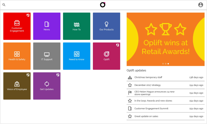Oplift Engage Microlearning software Oplift Engage