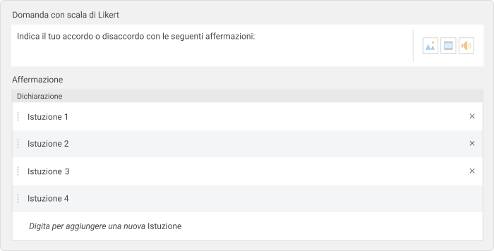 Domanda su scala Likert