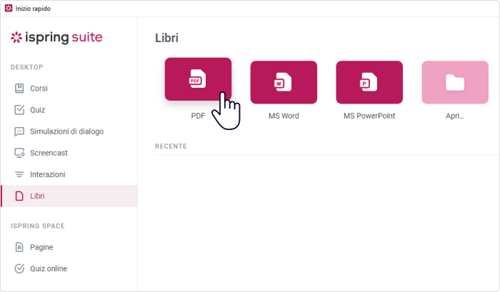 Convertitore di PDF in SCORM incorporato di iSpring Suite