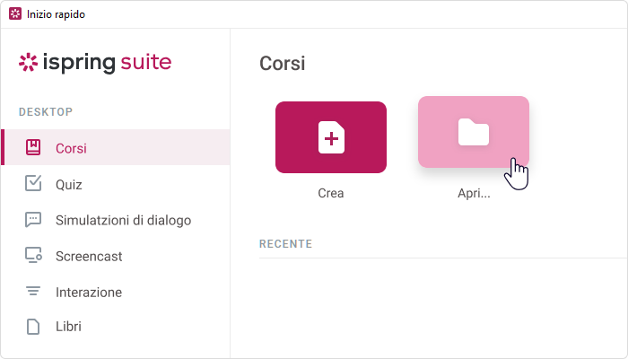 Apri una presentazione PPT in iSpring Suite per convertirla in SCORM 