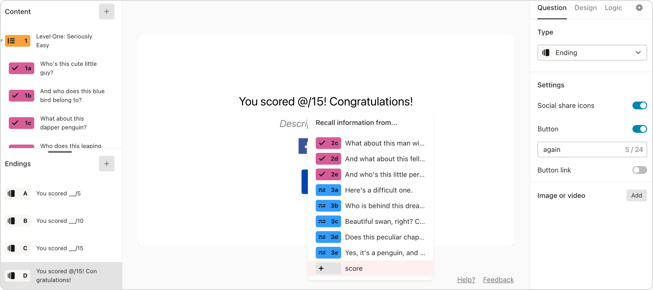 TypeForm è un programma per creare quiz