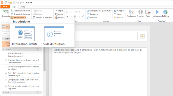 Introduzione Come fare un sondaggio con iSpring QuizMaker