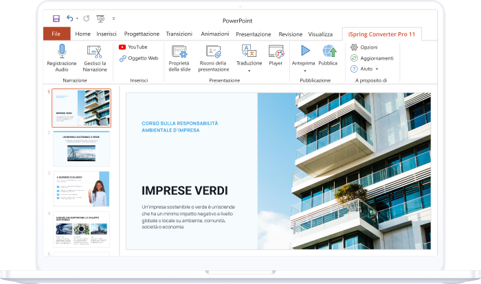Convertire PowerPoint in video con iSpring