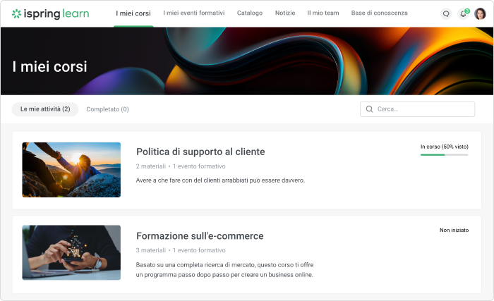 Crea corsi online e caricali in LMS