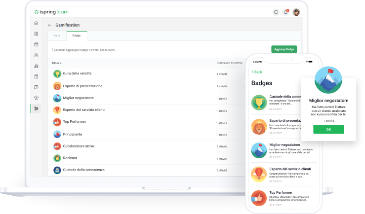 Gamification con iSpring Learn