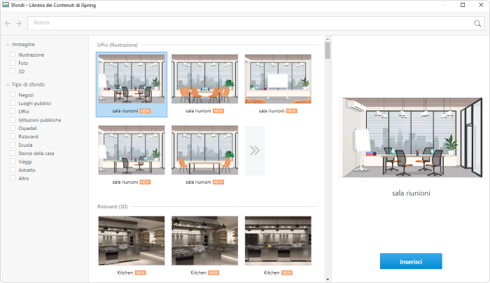 Libreria di Contenuti di iSpring Suite iSpring Suite si integra comodamente con PowerPoint per la produzione di corsi e-learning