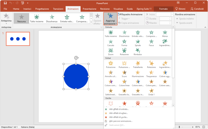 Aggiungi animazioni con PowerPoint Aggiungi animazioni con PowerPoint