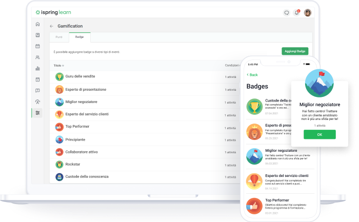 Gamification con iSpring Learn