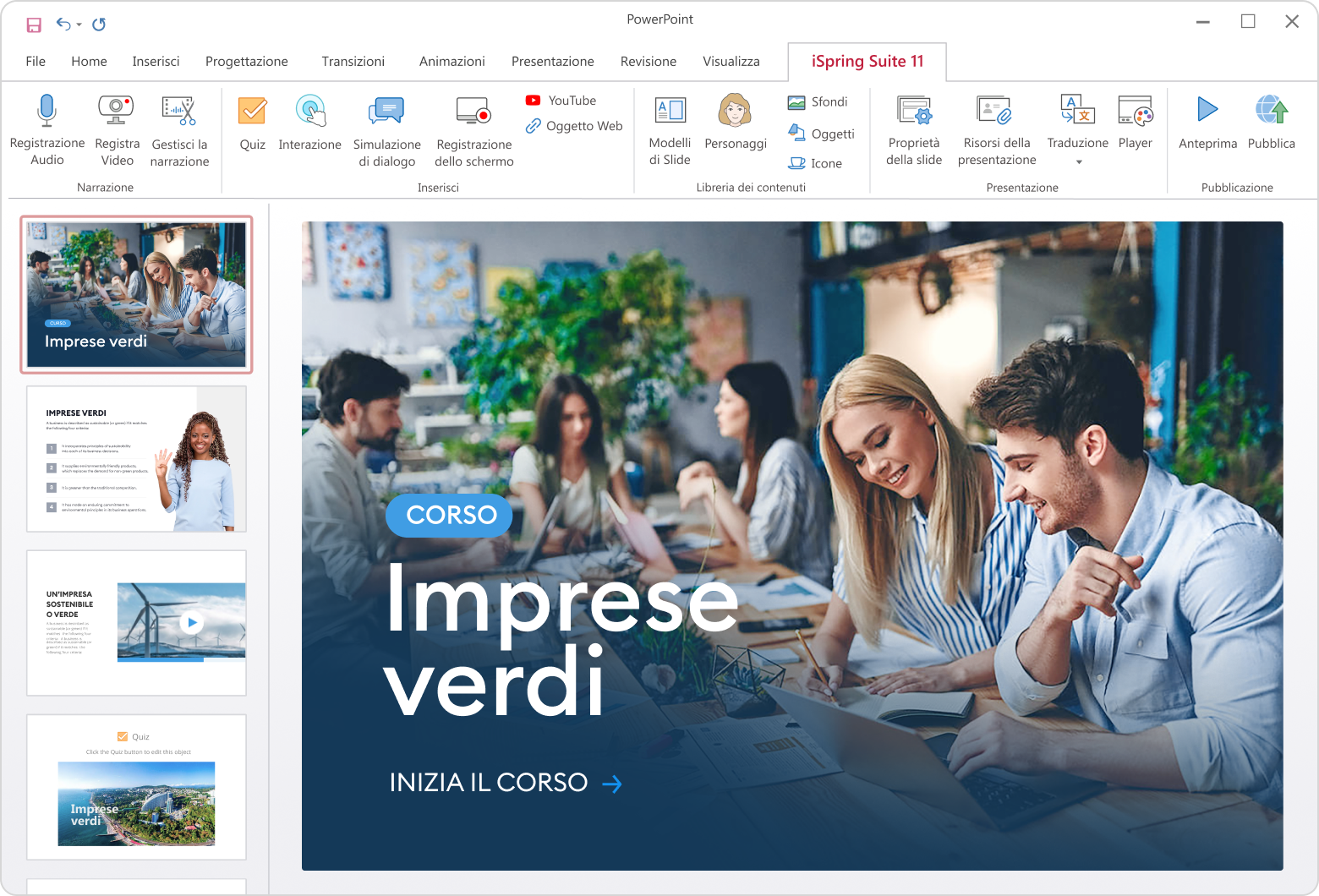 Crea il corso con iSpring Suite Formazione sulle soft skills con iSpring Suite