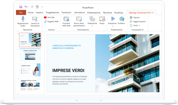 iSpring Converter Pro Aprire PowerPoint online con iSpring Converter Pro