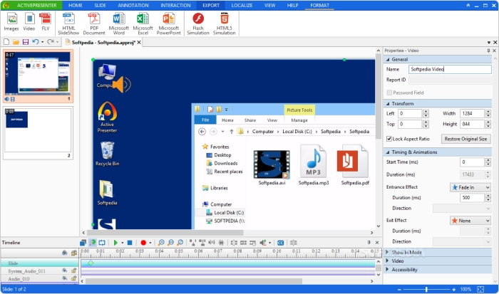 Registrare lo schermo del PC con ActivePresenter