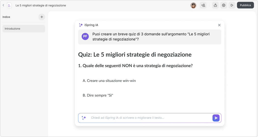 ChatGPT per PowerPoint: creare quiz per la presentazione