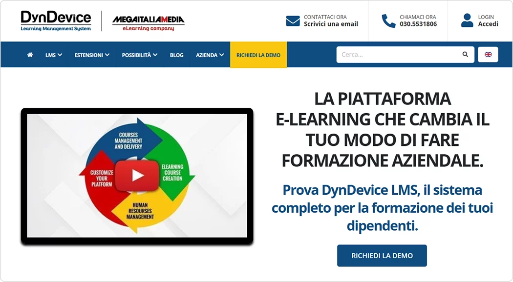 Piattaforma di e-learning DynDevice LMS