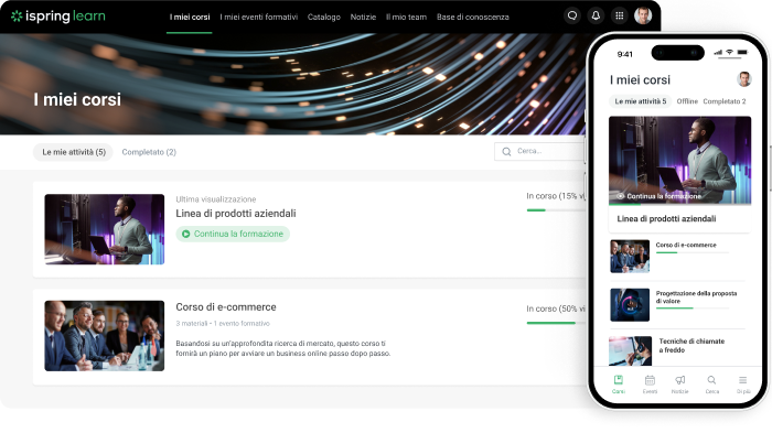 Creare e vendita corsi online con iSpring Learn LMS