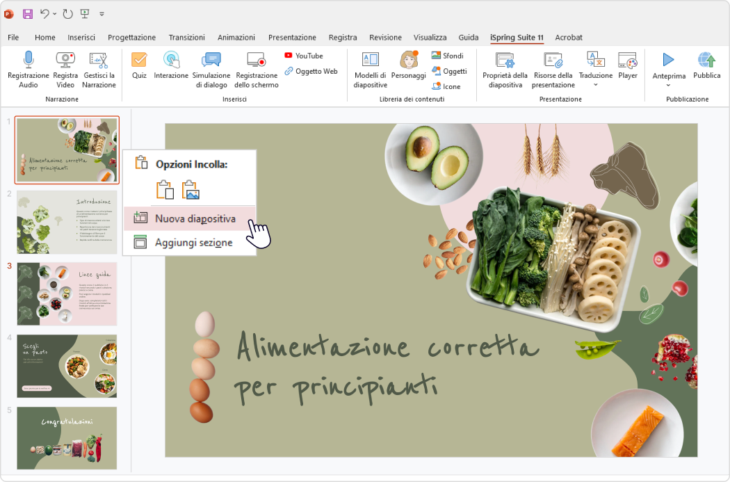 Indice della presentazione: creare un indice su PowerPoint