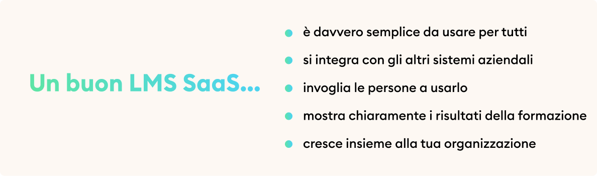 Come scegliere un buon LMS Saas LMS Saas