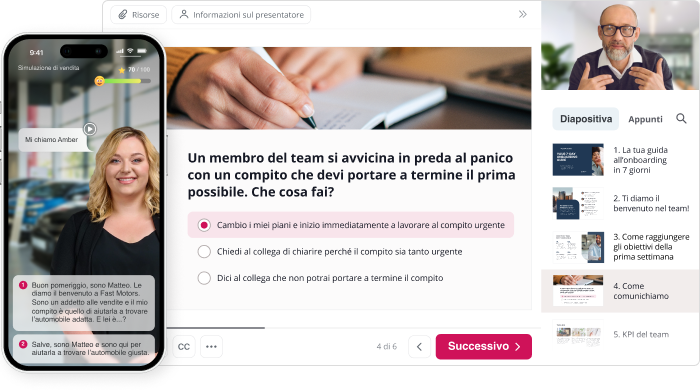 Creare materiali formativi con iSpring Suite Onboarding: creare materiali formativi con iSpring Suite