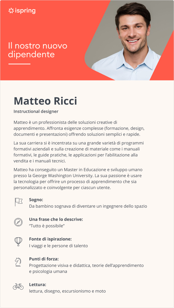 Email o messaggio di presentazione Email o messaggio di digital onboarding