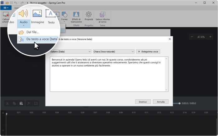 Text-to-speech Microlearning: Text-to-speech