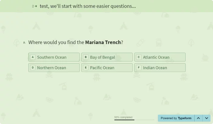 Typeform Strumenti per survey: Typeform