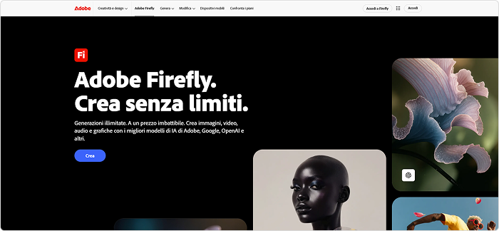 Adobe Firefly Generatore di immagini AI Adobe Firefly