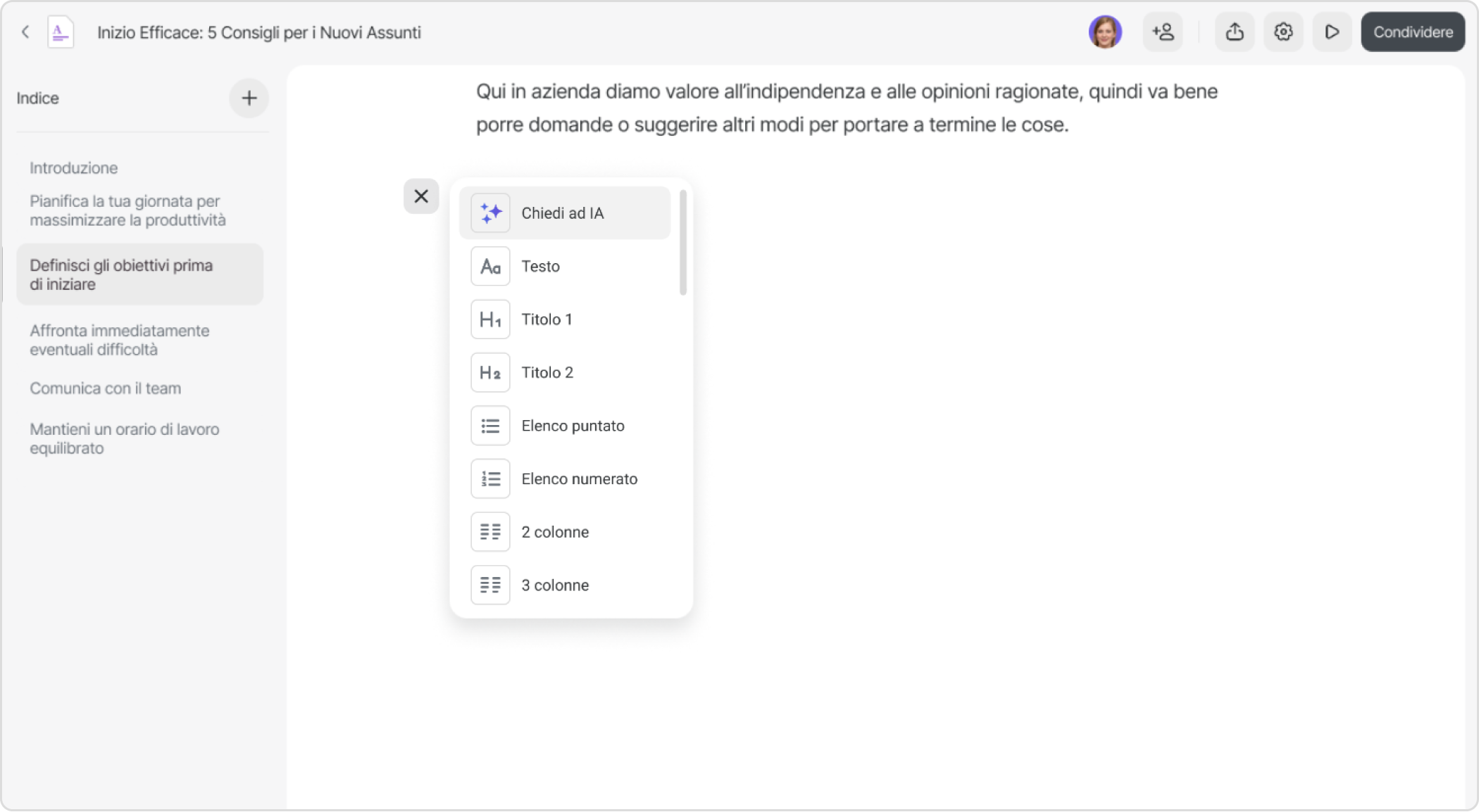 Assistente IA Copilot su PowerPoint: asistente IA