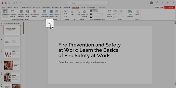 Creare una presentazione PowerPoint con Copilot Copilot su PowerPoint: