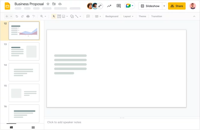 Google Slides Google Slides è un'app per PowerPoint
